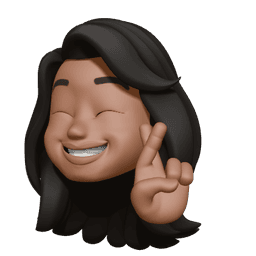 Frances winking with peace sign