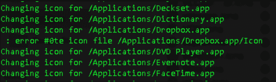 Locked App Error In Terminal