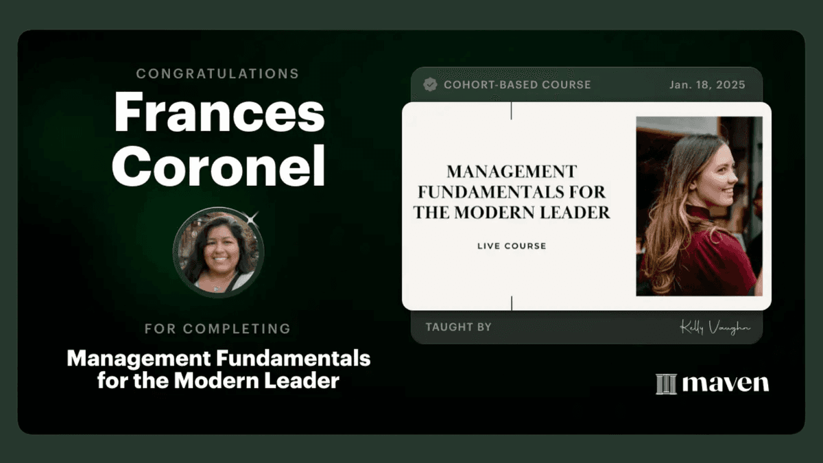 Course Review: Management Fundamentals for the Modern Leader with Kelly Vaughn