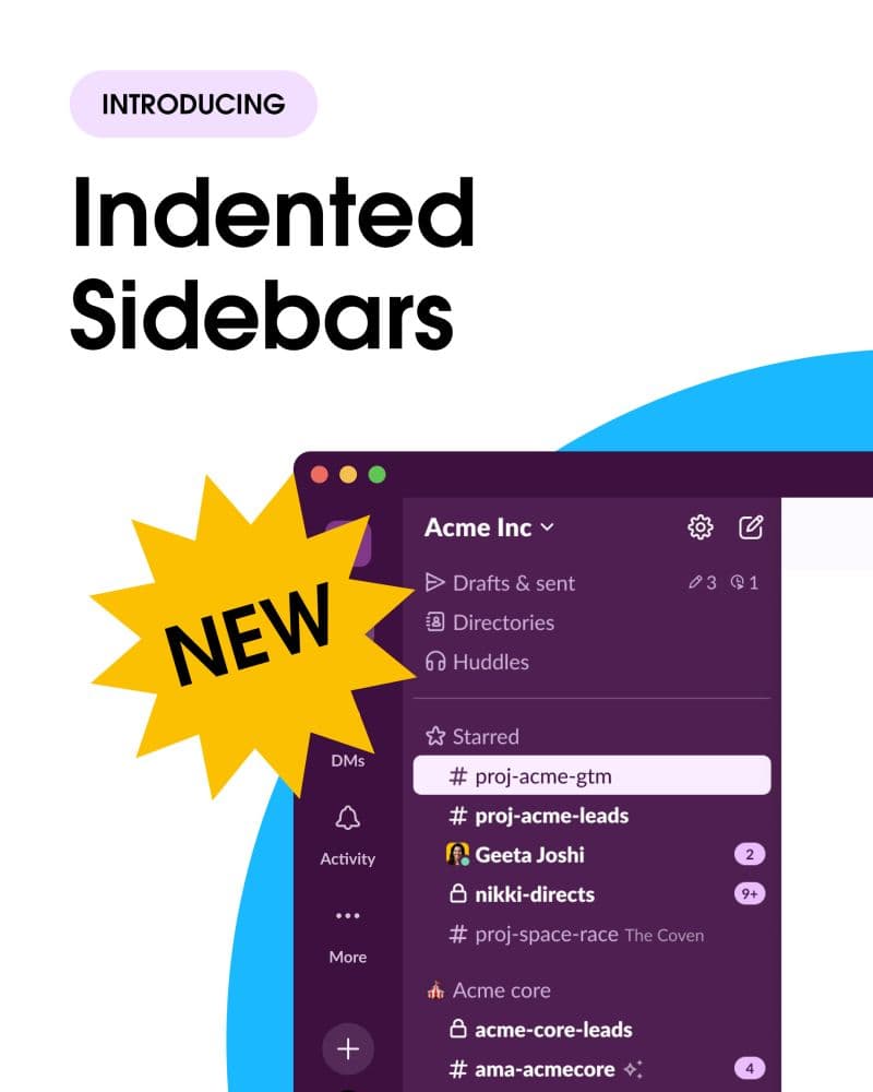 Shipping Slack's Sidebar Indentation ๐
๐ฝ