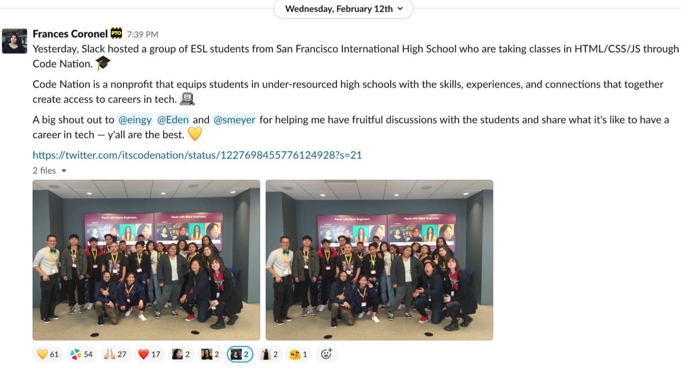 Code Nation Tour at Slack