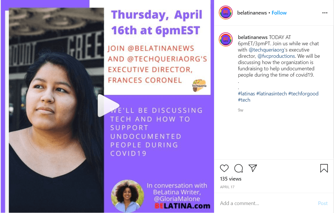 BELatina.com Interview on Instagram