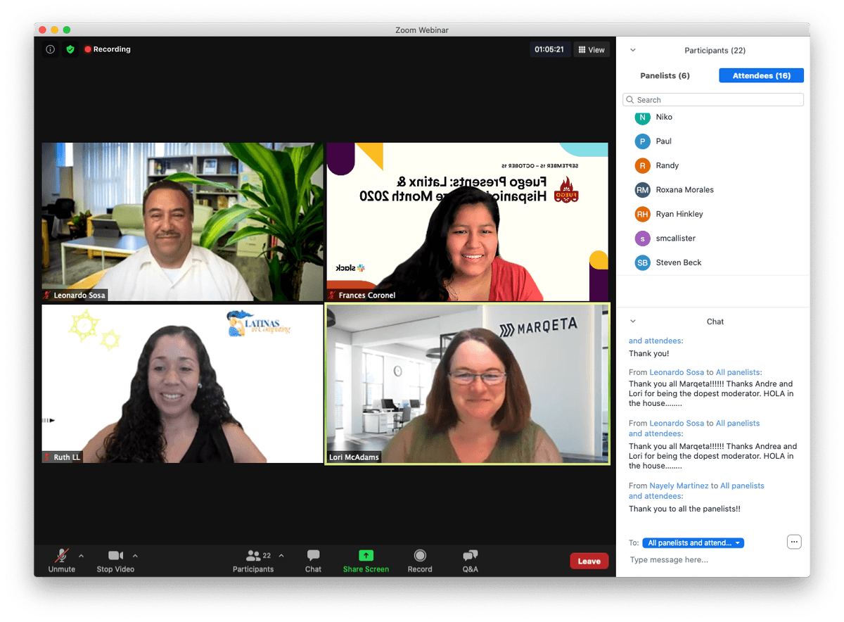 Marqeta Hispanic Heritage Month Opening Event