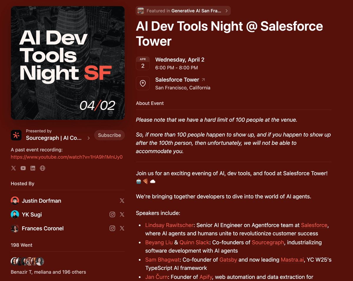 Bringing Builders Together: AI Dev Tools Night at Salesforce Tower